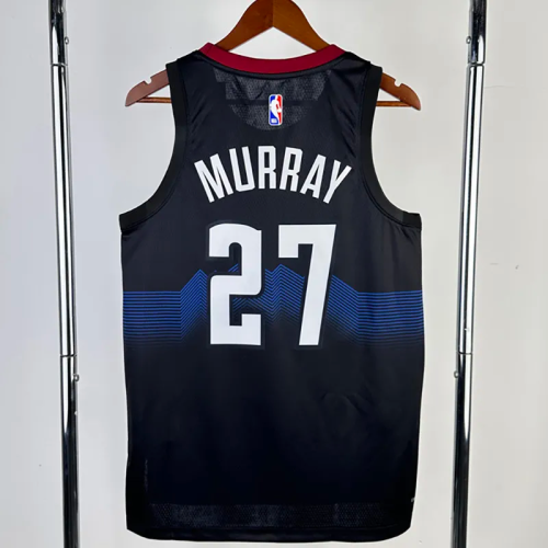 23-24 Nuggets MURRAY #27 Black City Edition Top Quality Hot Pressing NBA Jersey