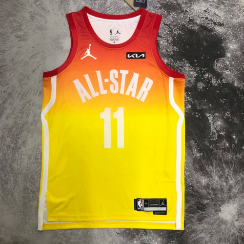 2023 ALL STAR DEROZAN #11 Yellow Top Quality Hot Pressing NBA Jersey