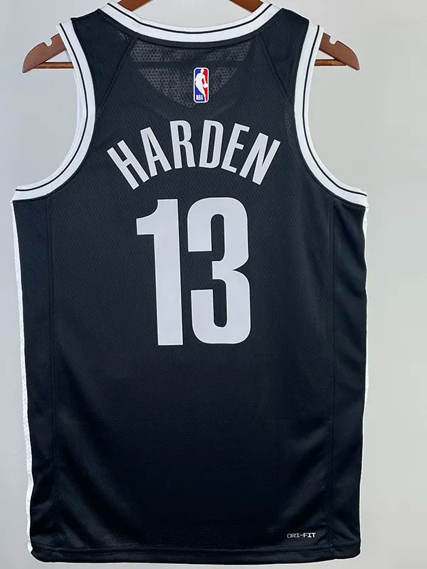 22-23 Nets HARDEN #13 Black Top Quality Hot Pressing NBA Jersey