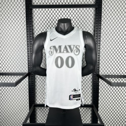 24-25 Dallas Mavericks CHRISTIE #00 White City Edition Top Quality Hot Pressing NBA Jersey