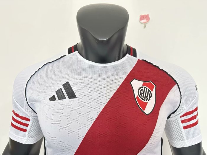 25-26 River Plate Home Player Version Soccer Jersey