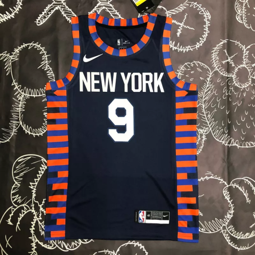 KNICKS ANTHONY #7 Black Top Quality Hot Pressing NBA Jersey
