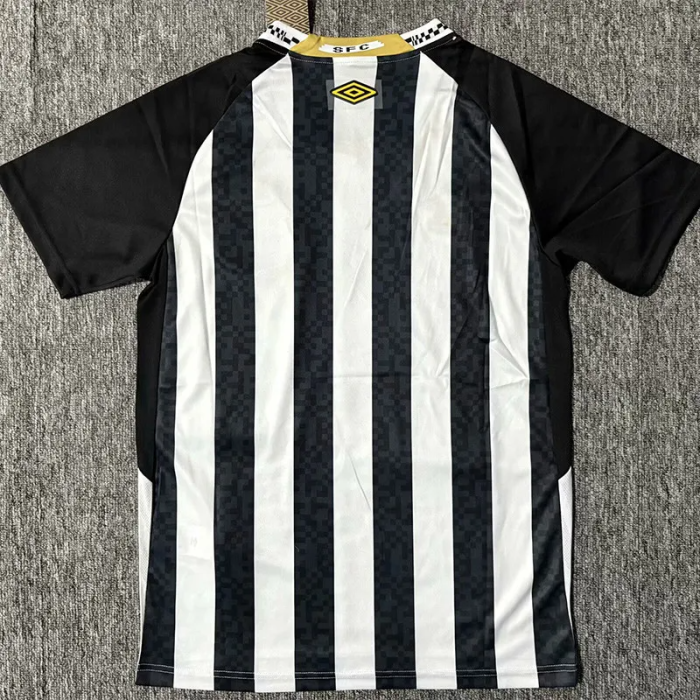 25-26 Santos FC Away Print Sponsor Fans Soccer Jersey*全广告