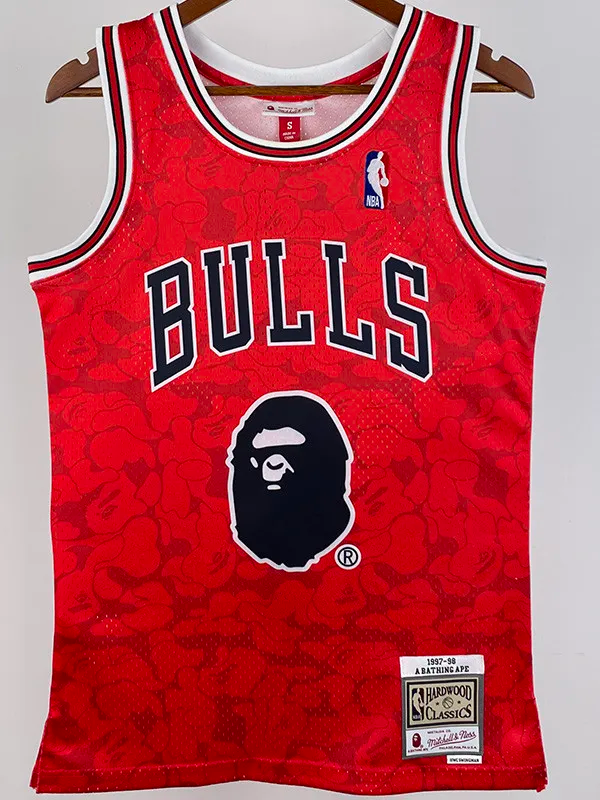 2023 BULLS & BAPE #93 Red Top Quality Hot Pressing NBA Jersey