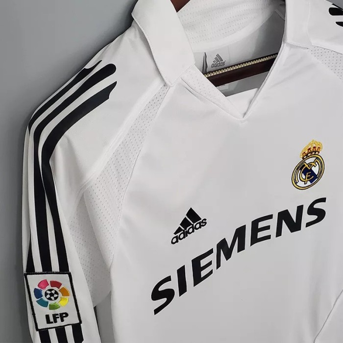 2005-2006 RMA Home Long Sleeve Retro Soccer Jersey