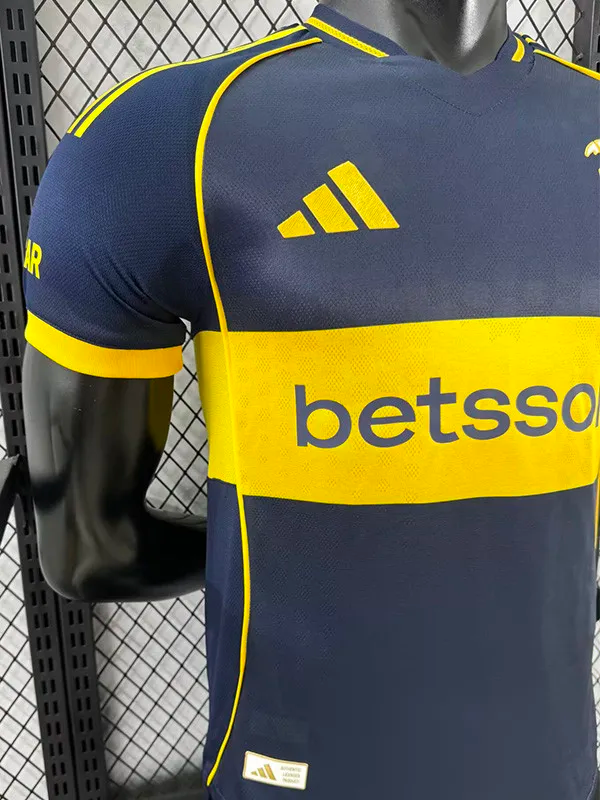 25-26 Boca Juniors Home Player Version Soccer Jersey