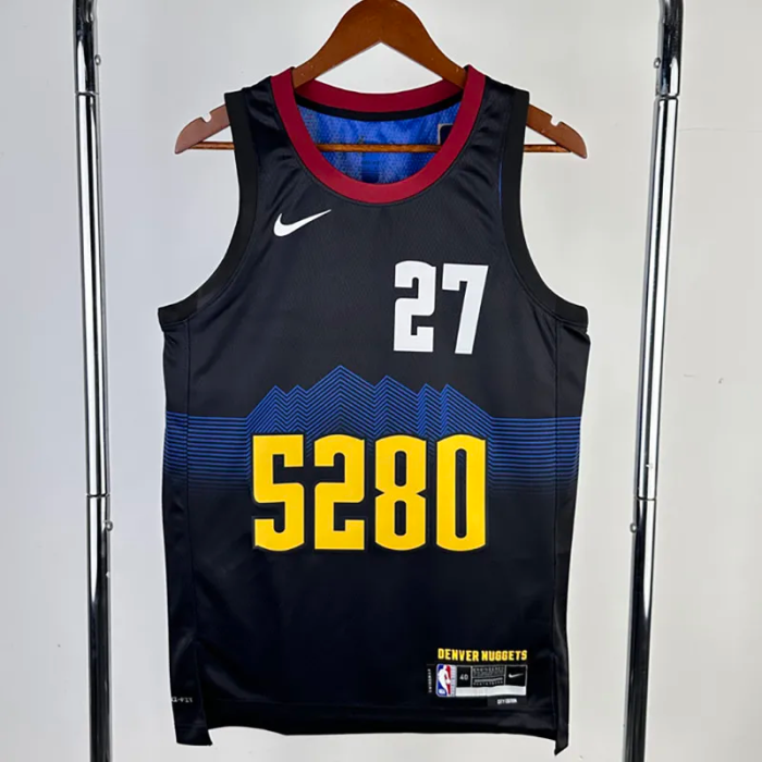 23-24 Nuggets MURRAY #27 Black City Edition Top Quality Hot Pressing NBA Jersey