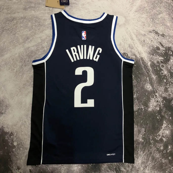 22-23 Dallas Mavericks IRVING #2 Black Top Quality Hot Pressing NBA Jersey (Trapeze Edition)