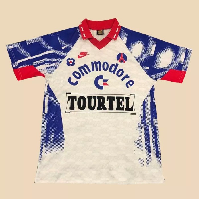 1993-1994 PSG Paris Away Retro Soccer Jersey