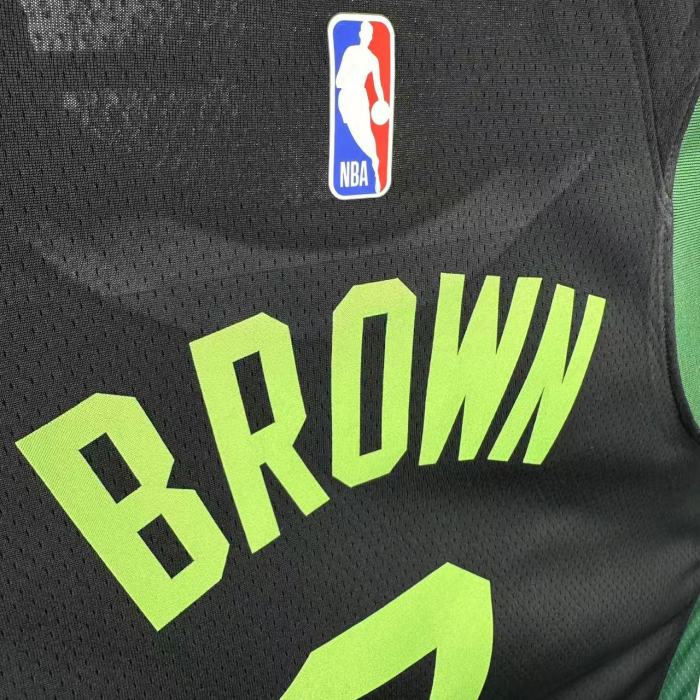 24-25 CELTICS BROWN #7 Black City Edition Top Quality Hot Pressing NBA Jersey