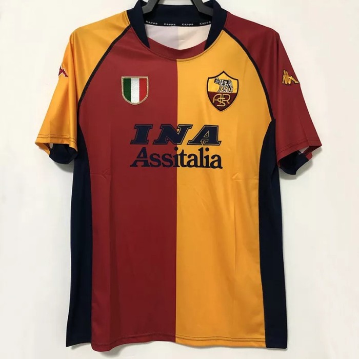 2000-2001 Roma Home Retro Soccer Jersey