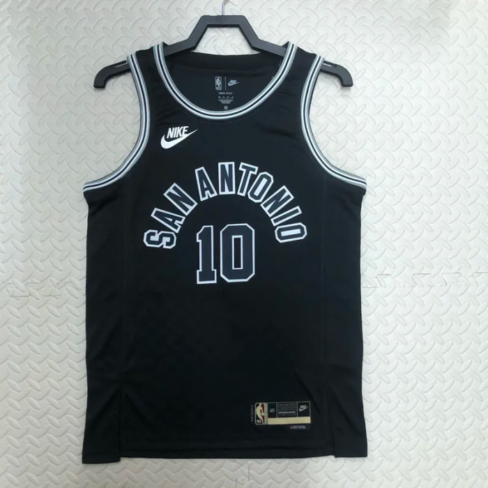 22-23 SA Spurs DEROZAN #10 Black Top Quality Hot Pressing NBA Jersey (Retro Logo)