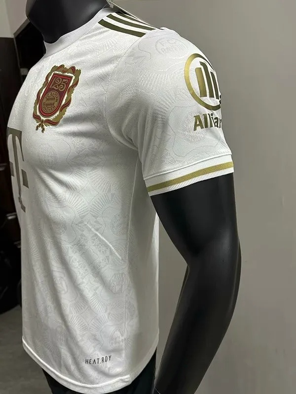 25-26 Bayern White 125th Anniversary Player Version Soccer Jersey