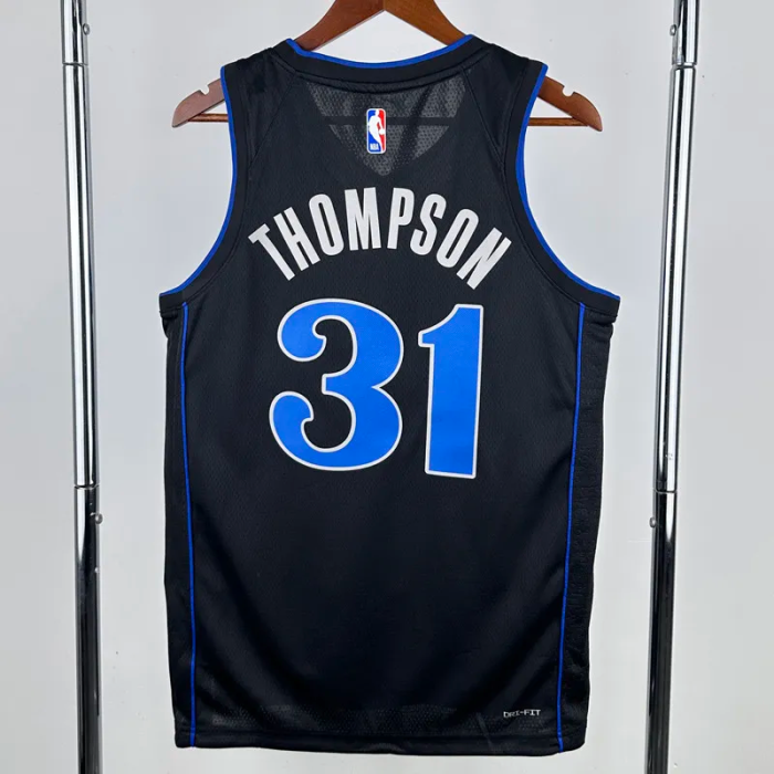 23-24 Dallas Mavericks THOMPSON #31 Black City Edition Top Quality Hot Pressing NBA Jersey