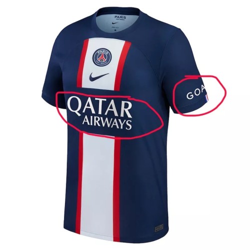 22-23 PSG Home 1:1 Fans Soccer Jersey