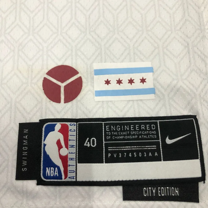 22-23 Bulls LAVINE #8 White City Edition Top Quality Hot Pressing NBA Jersey