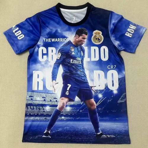 25-26 RMA RONALDO #7 Blue Special Edition Fans Soccer Jersey
