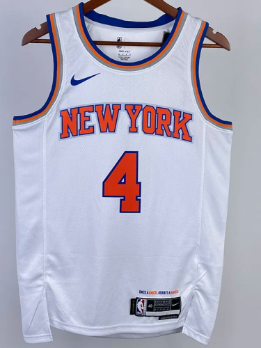 22-23 KNICKS ROSE #4 White Top Quality Hot Pressing NBA Jersey