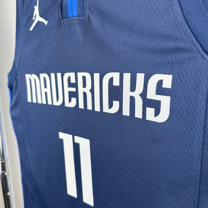 20-21 Dallas Mavericks IRVING #11 Royal Blue Top Quality Hot Pressing NBA Jersey (Trapeze Edition)