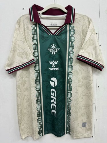 25-26 Real Betis Beige Special Edition Fans Soccer Jersey