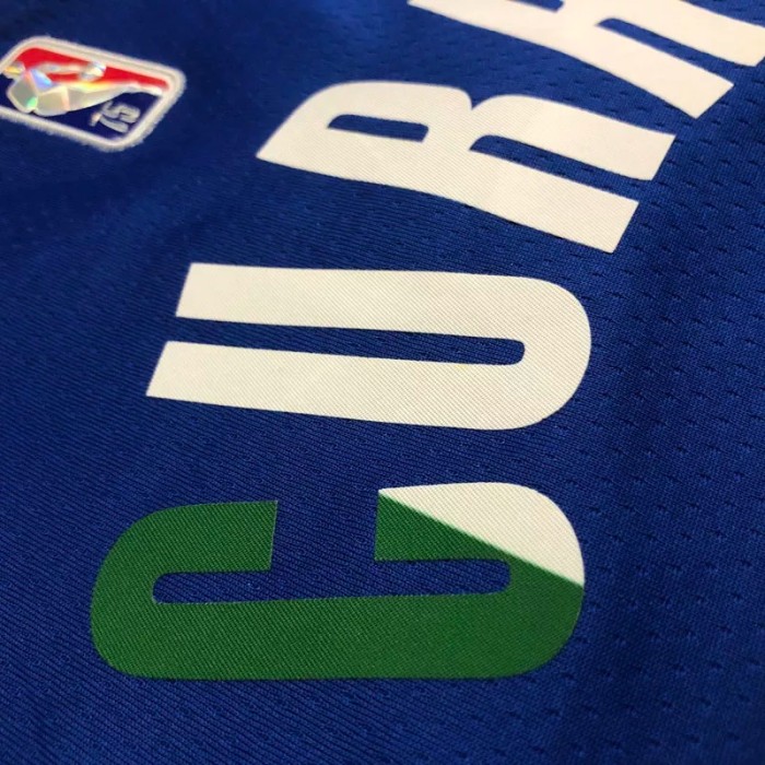 21-22 Warriors CURRY #30 'Mexico' Blue City Edition Top Quality Hot Pressing NBA Jersey