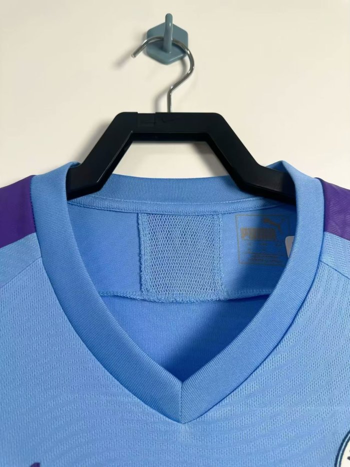 2019-2020 Man City Home Retro Soccer Jersey