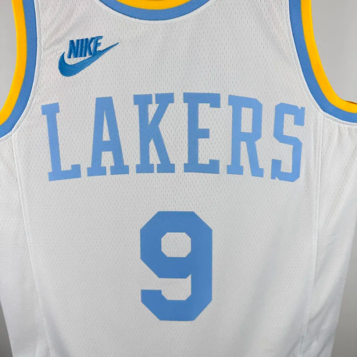 22-23 Lakers JAMES JR. #9 White Retro Top Quality Hot Pressing NBA Jersey