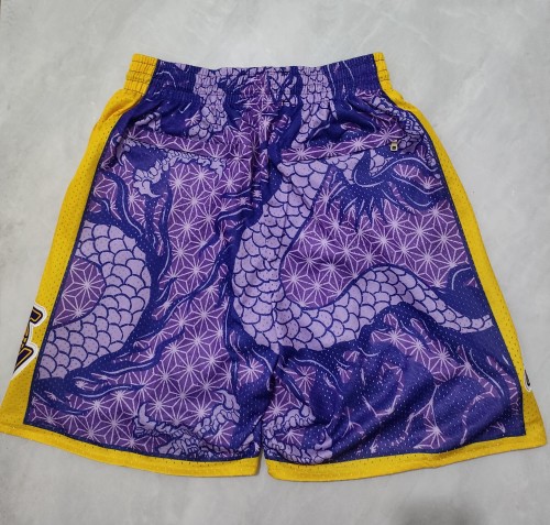 2024 Los Angeles Lakers Embroidery Top Quality NBA Pants