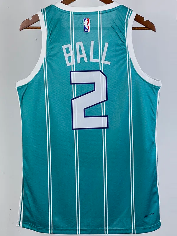 22-23 HORNETS BALL #2 Green Away Top Quality Hot Pressing NBA Jersey