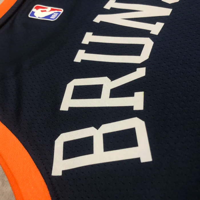 22-23 KNICKS BRUNSON #11 Black Top Quality Hot Pressing NBA Jersey (Trapeze Edition)