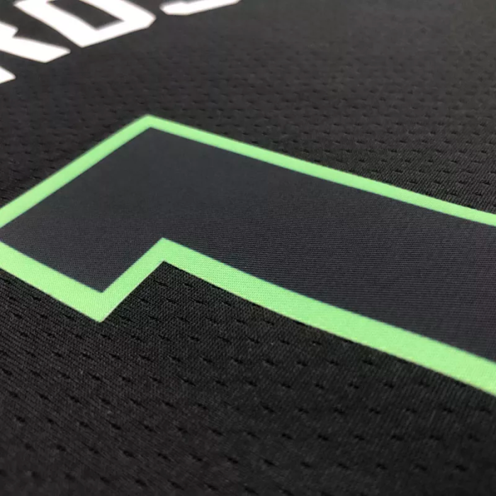 22-23 TIMBERWOLVES EDWAROS #1 Black Top Quality Hot Pressing NBA Jersey (Trapeze Edition)