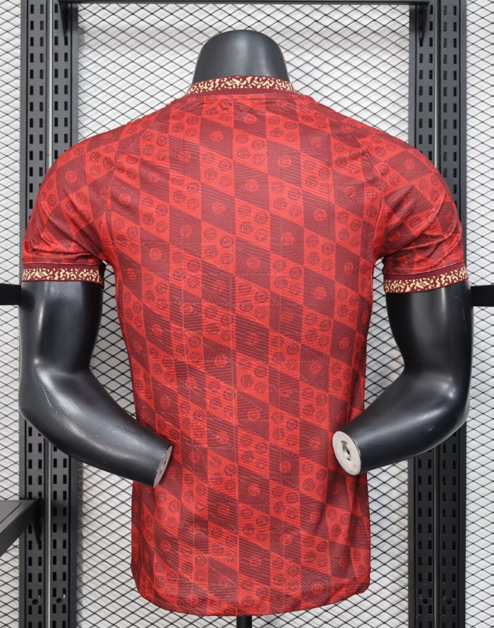 25-26 Bayern Red 125th Anniversary Player Version Soccer Jersey