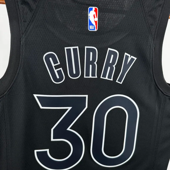 WARRIORS CURRY #30 Black Glory Edition Top Quality Hot Pressing NBA Jersey