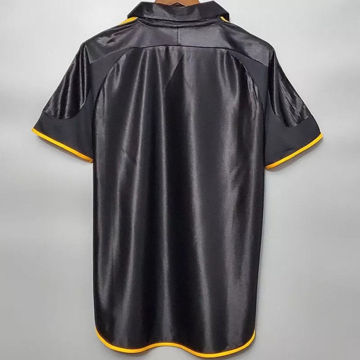 1999-2000 RMA Away Black Retro Soccer Jersey