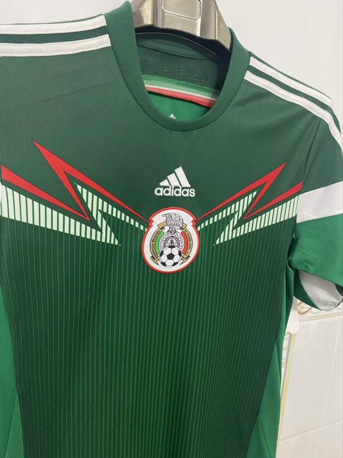 2014 Mexico Home Retro Soccer Jersey