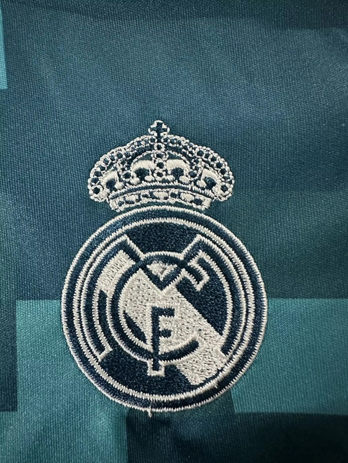 2017-2018 RMA Third Long sleeves Retro Kids Soccer Jersey