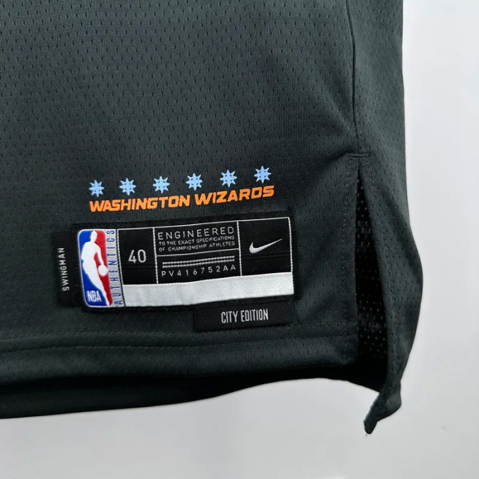 23-24 Wizards POOLE #13 Black City Edition Top Quality Hot Pressing NBA Jersey