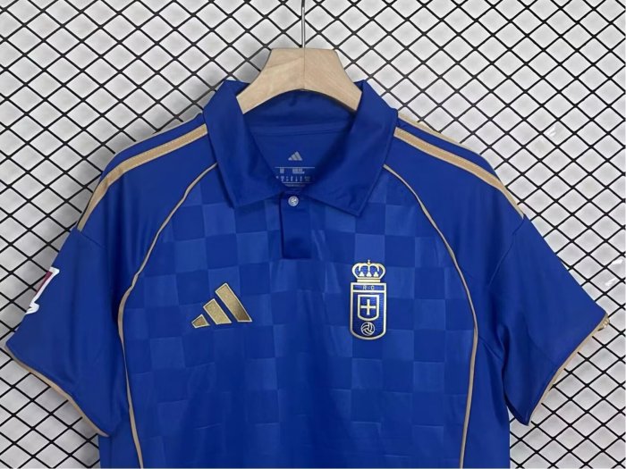 25-26 Real Oviedo Home Fans Soccer Jersey