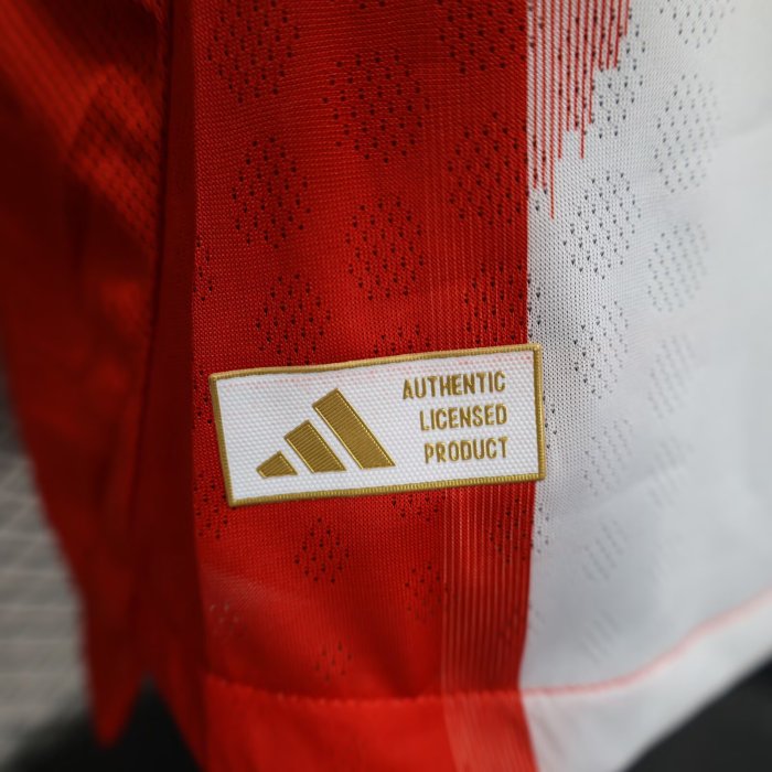 25-26 Bayern Home Long Sleeve Player Version Soccer Jersey (长袖球员)