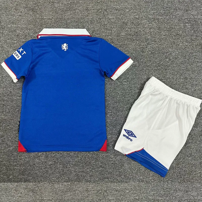 25-26 Rangers Home Kids Soccer Jersey