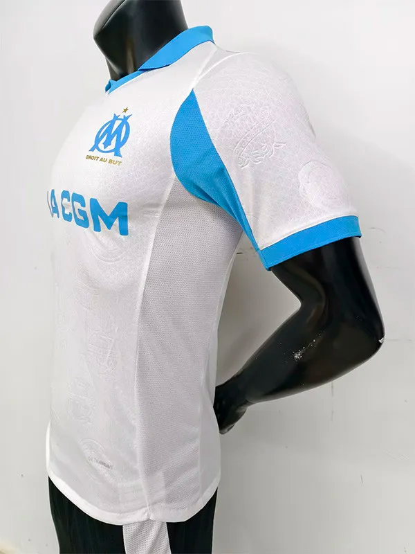 25-26 Marseille Home Player Version Soccer Jersey