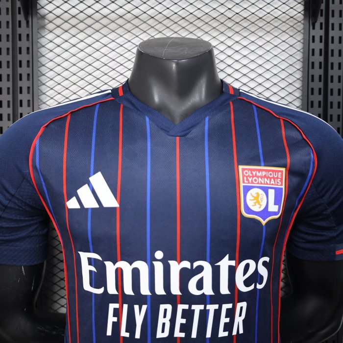 25-26 Lyon Away Player Version Soccer Jersey