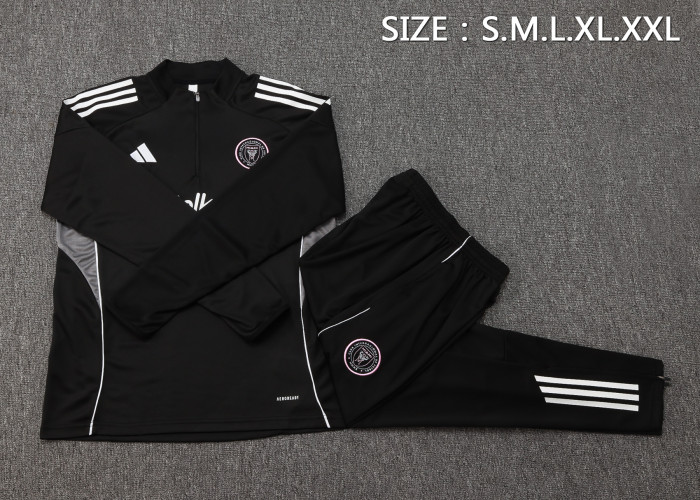 25-26 Inter Miami High Quality Half Pull Tracksuit