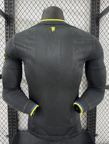 25-26 Man Utd Third Long Sleeve Player Version Soccer Jersey