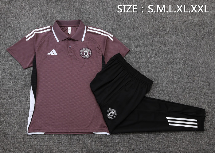 25-26 Man Utd High Quality Polo Tracksuit