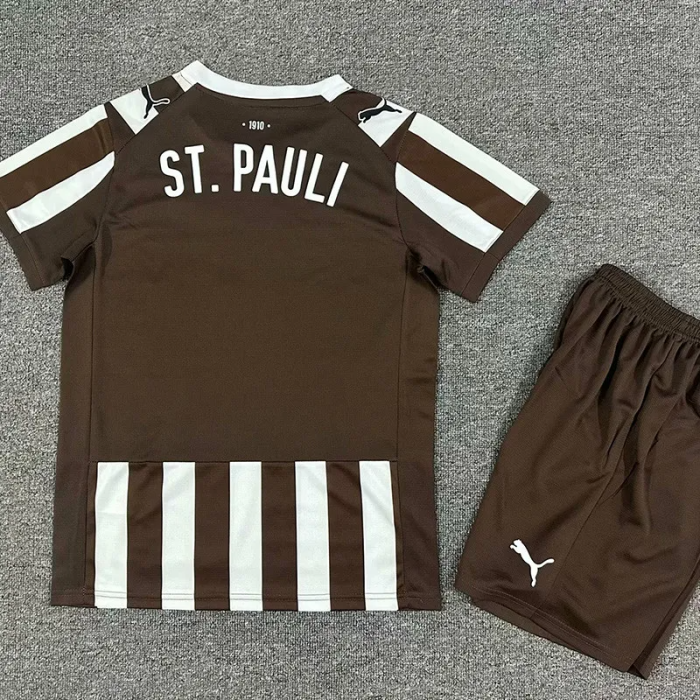 25-26 St. Pauli Home Kids Soccer Jersey