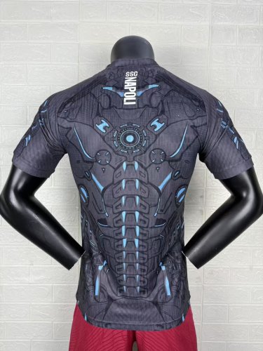 25-26 Napoli Black Grey Player Version Training Shirts