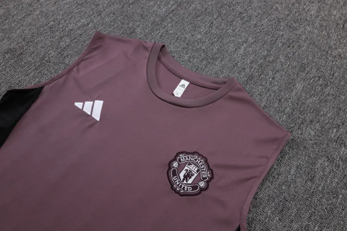 25-26 Man Utd High Quality Tank Top And Shorts Suit