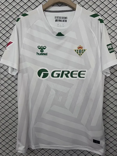25-26 Real Betis White Goalkeeper Fans Soccer Jersey