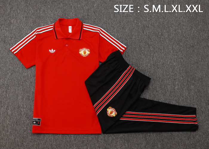 25-26 Man Utd High Quality Polo Tracksuit